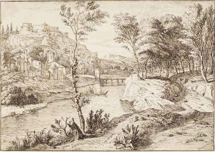 Albert Meijeringh Albert Meijeringh Amsterdam 16451714 An Italianate wooded river