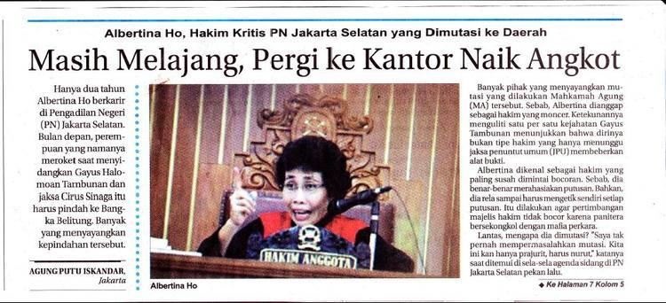 Albertina Ho Just a Simple Blog Albertina Ho Hakim Kritis PN Jakarta Selatan