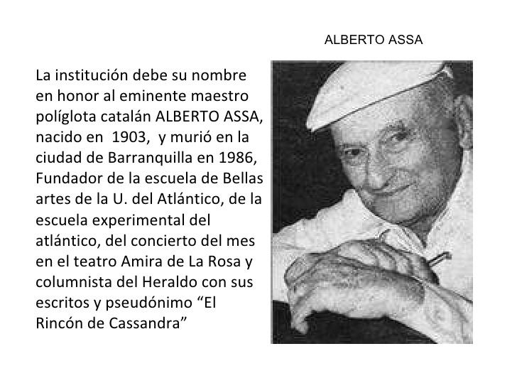 Alberto Assa experiencias de la IED ALBERTO ASSA