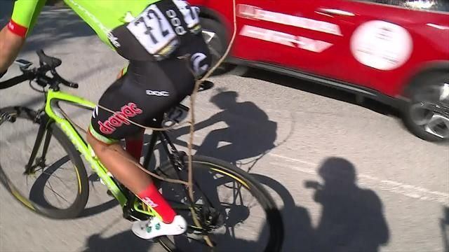 Alberto Bettiol VIDEO Alberto Bettiol hurls bike to ground after becoming