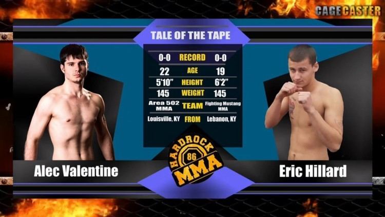 Alec Valentine Hardrock MMA 86 Fight 5 Alec Valentine vs Eric Hillard 150 Ammy