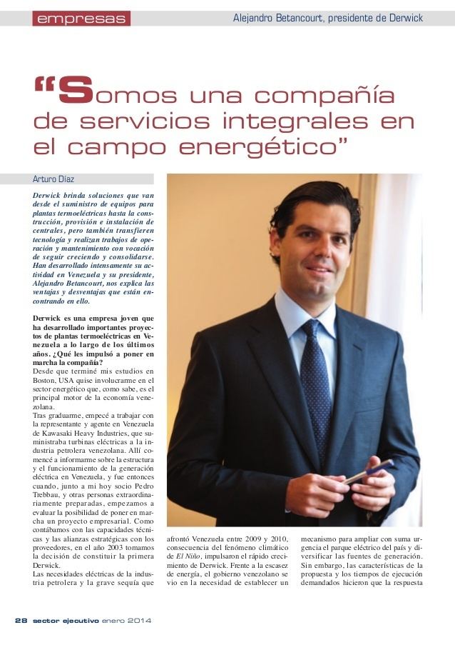 Alejandro Betancourt López La revista Sector Ejecutivo entrevista a Alejandro Betancourt Lpez