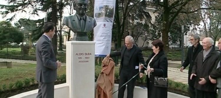 Aleks Buda Aleks Buda immortalized in statue at the Academy of Science Tirana