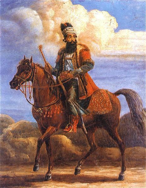 Aleksander Orlowski Persian dignitary on horseback Aleksander Orlowski