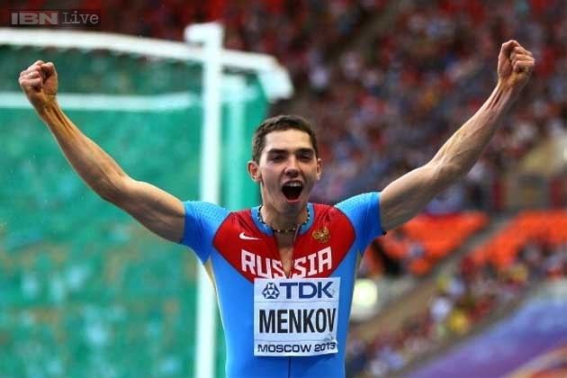 Aleksandr Menkov Aleksandr Menkov wins the men39s long jump in Moscow IBNLive