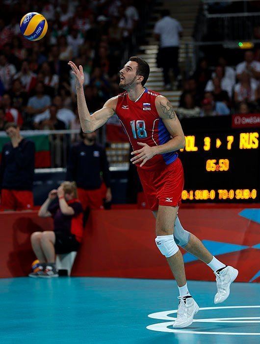 Aleksandr Volkov (volleyball) alexander volkov russia volleyball player middle blocker