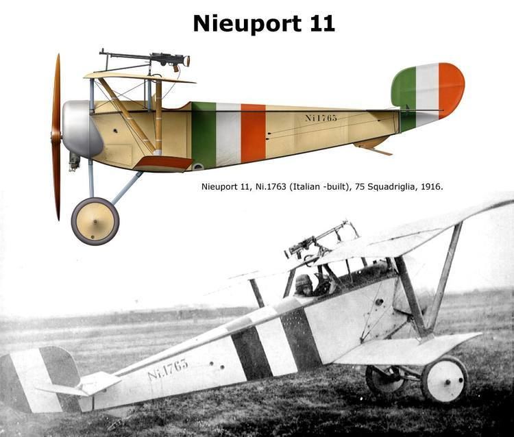 Alessandro Buzio Nieuport 11 Ni1763 of italian ace Alessandro Buzio 75a