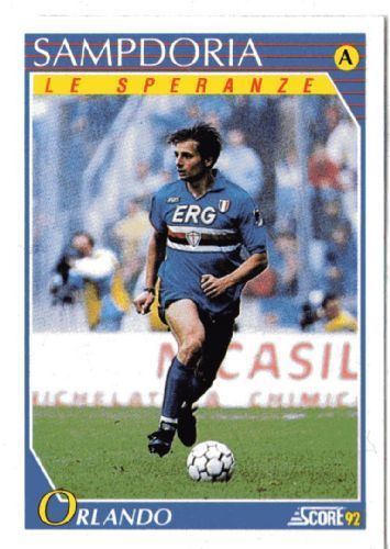 Alessandro Orlando SAMPDORIA Alessandro Orlando 402 SCORE 1992 Italian Football