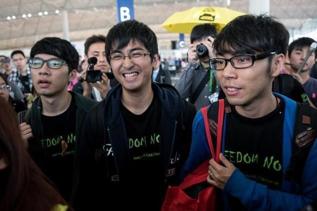 Alex Chow Hong Kong protest leaders prevented from flying to Beijing