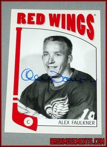 Alex Faulkner ALEX FAULKNER Autographed 2005 ITG Detroit Red Wings
