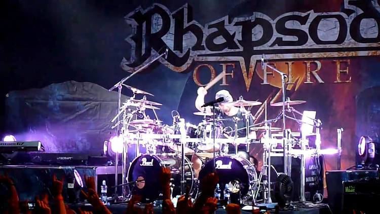 Alex Holzwarth Rhapsody of Fire Drums Solo Alex Holzwarth YouTube