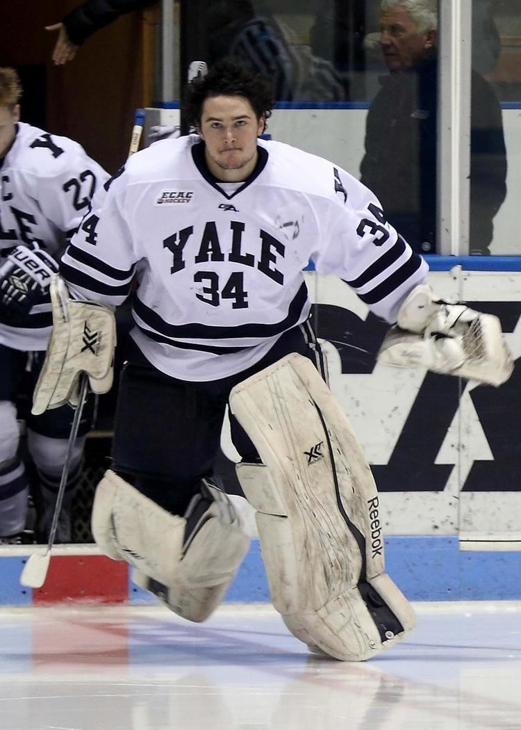 Alex Lyon (ice hockey) Yale Mens Ice Hockey vs Harvard March 15 2015 Photos By Jack