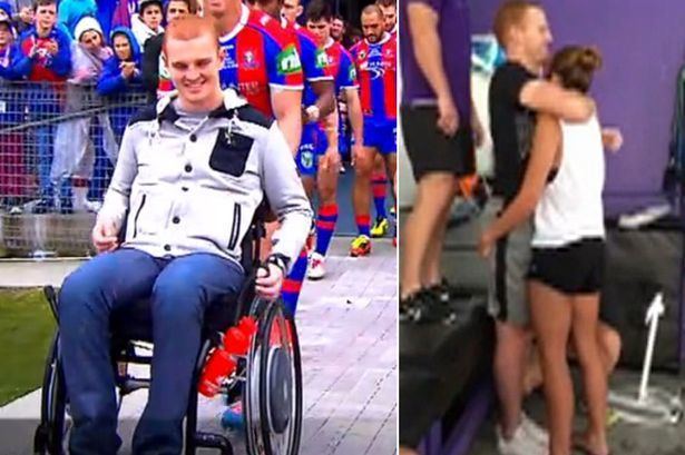 Alex McKinnon (rugby league) Watch tearjerking moment paralysed rugby player stands up