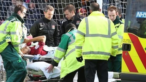 Alex Nicholls (footballer) Northampton Towns Alex Nicholls has surgery on broken leg BBC Sport