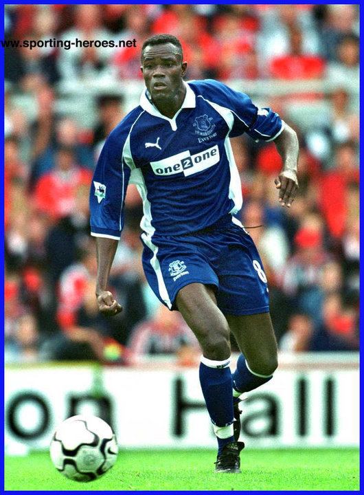 Alex Nyarko Alex NYARKO Premiership Appearances Everton FC