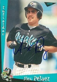 Alex Pelaez Alex Pelaez autographed Baseball Card Minor League 1999 Grandstand