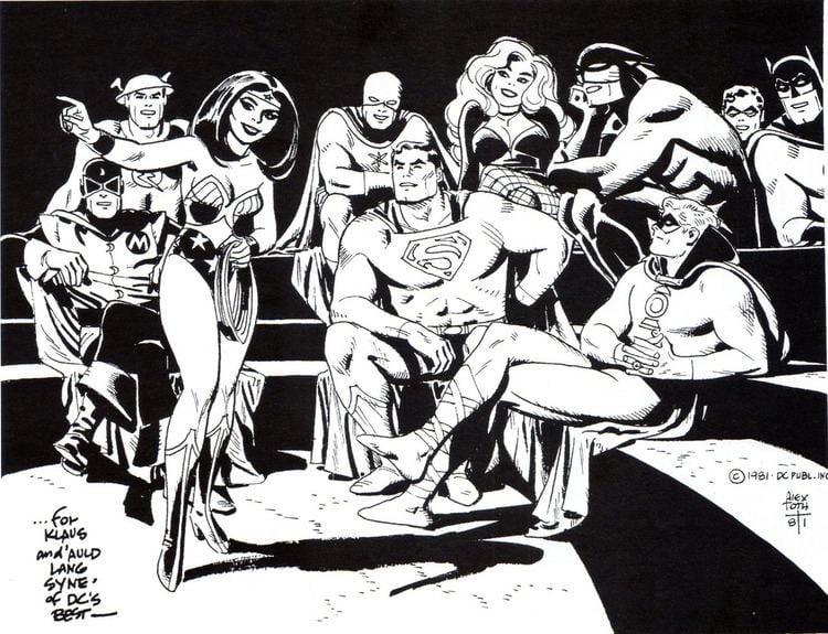 Alex Toth BENDIS Justice Society of America by Alex Toth