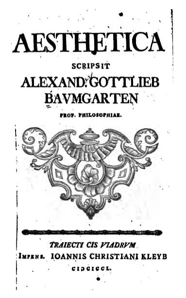 Alexander Gottlieb Baumgarten Alexander Gottlieb Baumgarten Wikipedia the free