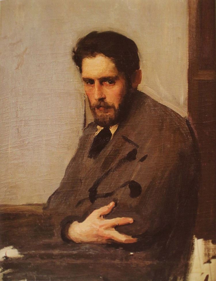 Alexander Murashko Portrait of the Artist G Tsiss Late 1890s Alexander Murashko