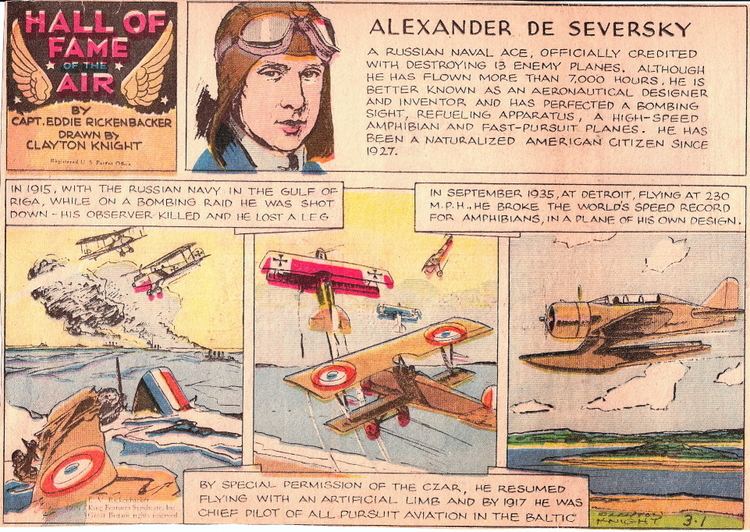 Alexander P. de Seversky Alexander de Seversky Founder of Republic Aircraft