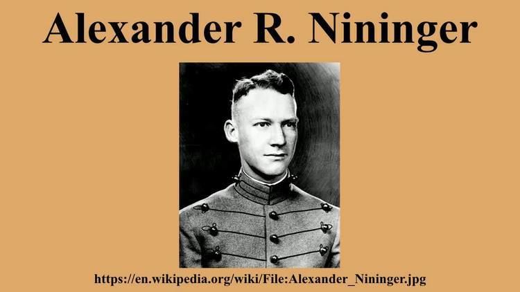 Alexander R. Nininger Alexander R Nininger YouTube