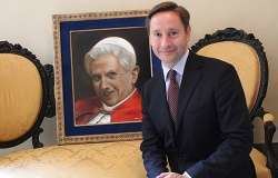 Alexander Talbot Rice Artists faith grows through Benedict XVI portrait Catholic News
