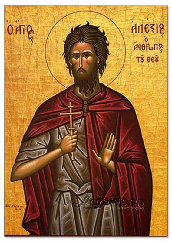 Alexius of Rome Saint Alexius the man of God in Rome hand painted icon