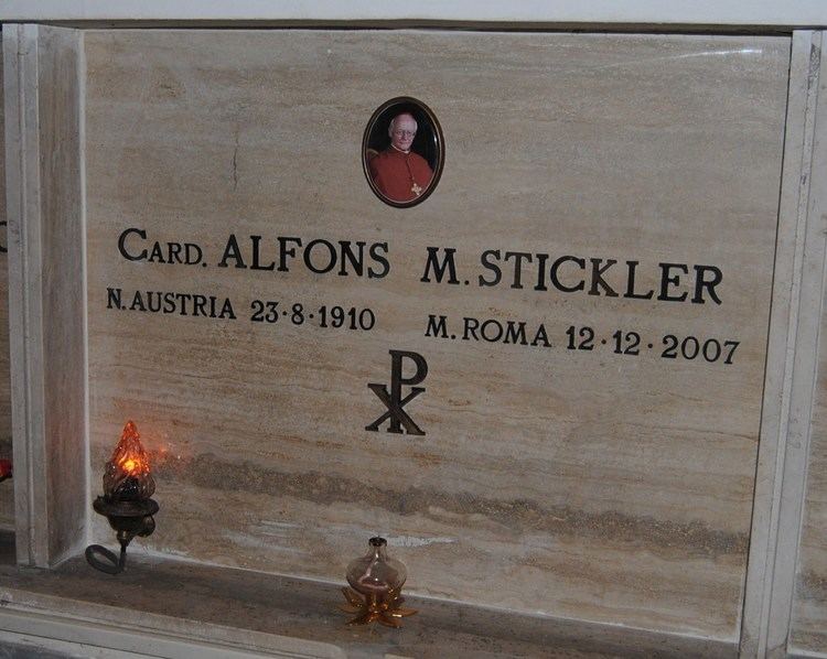 Alfons Maria Stickler Cardinal Alfons Maria Stickler 1910 2007 Find A Grave Memorial