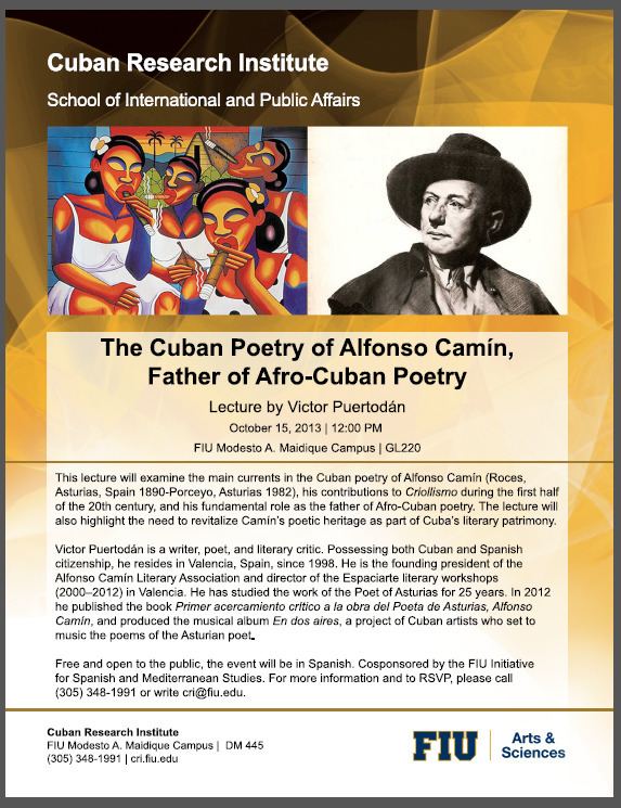 Alfonso Camín The Cuban Poetry of Alfonso Camn Father of AfroCuban Poetry