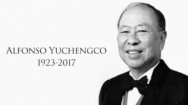 Alfonso Yuchengco Tycoon and diplomat Alfonso Yuchengco dies