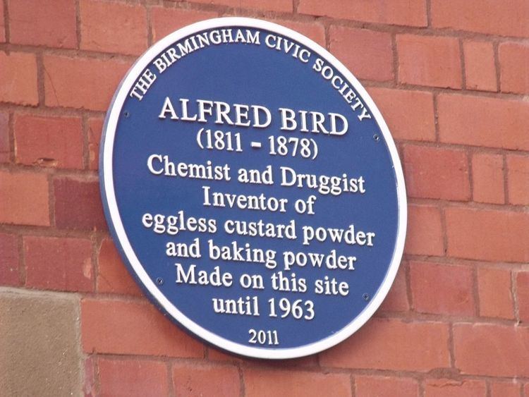 Alfred Bird Alfred Bird blue plaque in Birmingham Blue Plaque Places