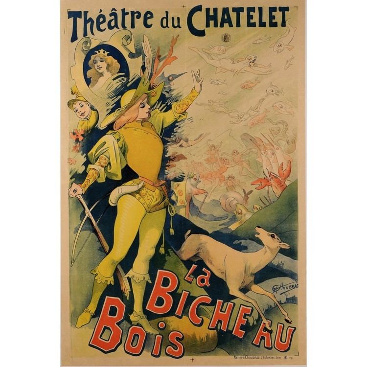 Alfred Choubrac 189999 ca1900 Original French Poster La Bicheau Bois