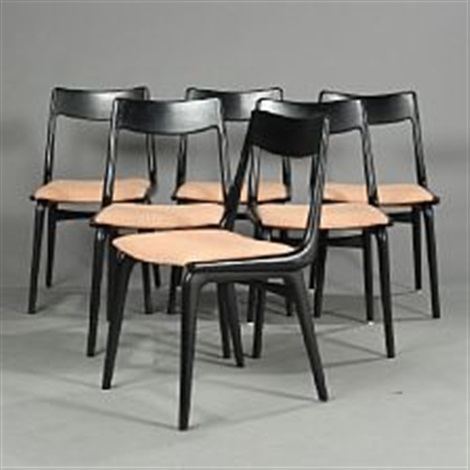 Alfred Christensen Boomerang Chairs model 370 set of 6 by Alfred Christensen on artnet
