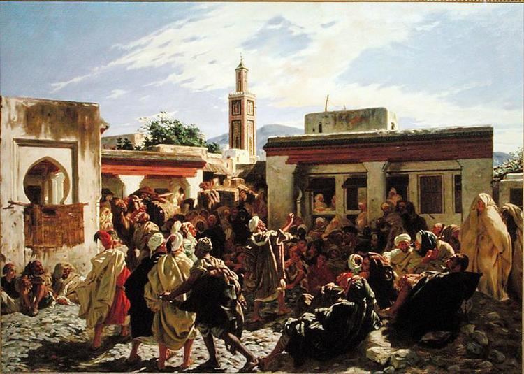 Alfred Dehodencq The Moroccan Storyteller 1877 painting Alfred Dehodencq