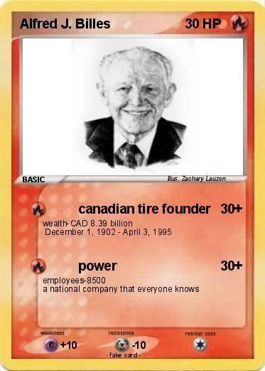 Alfred J. Billes Pokmon Alfred J Billes canadian tire founder My Pokemon Card