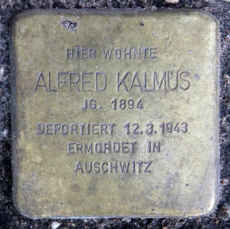 Alfred Kalmus FileStolperstein Schivelbeiner Str 49 Prenz Alfred Kalmusjpg