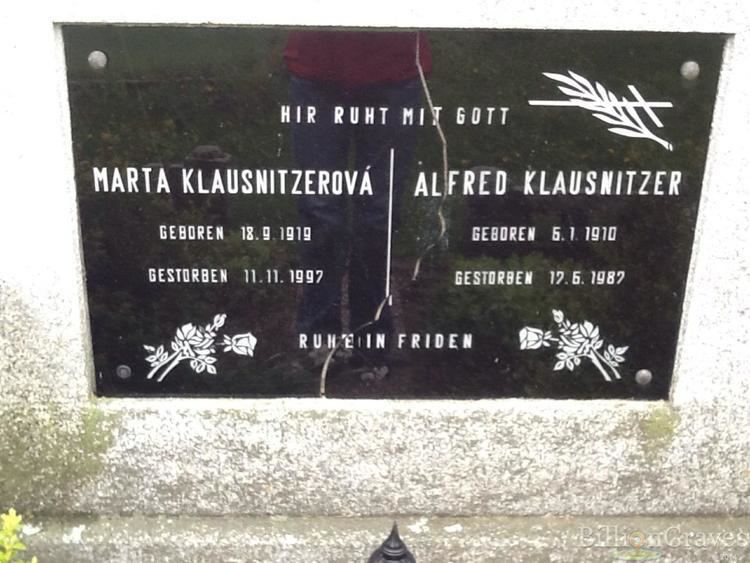 Alfred Klausnitzer Grave Site of Alfred Klausnitzer 19101987 BillionGraves