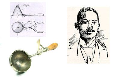 The Ice Cream Scoop was patented. Alfred L. Cralle (right), a Black inventor