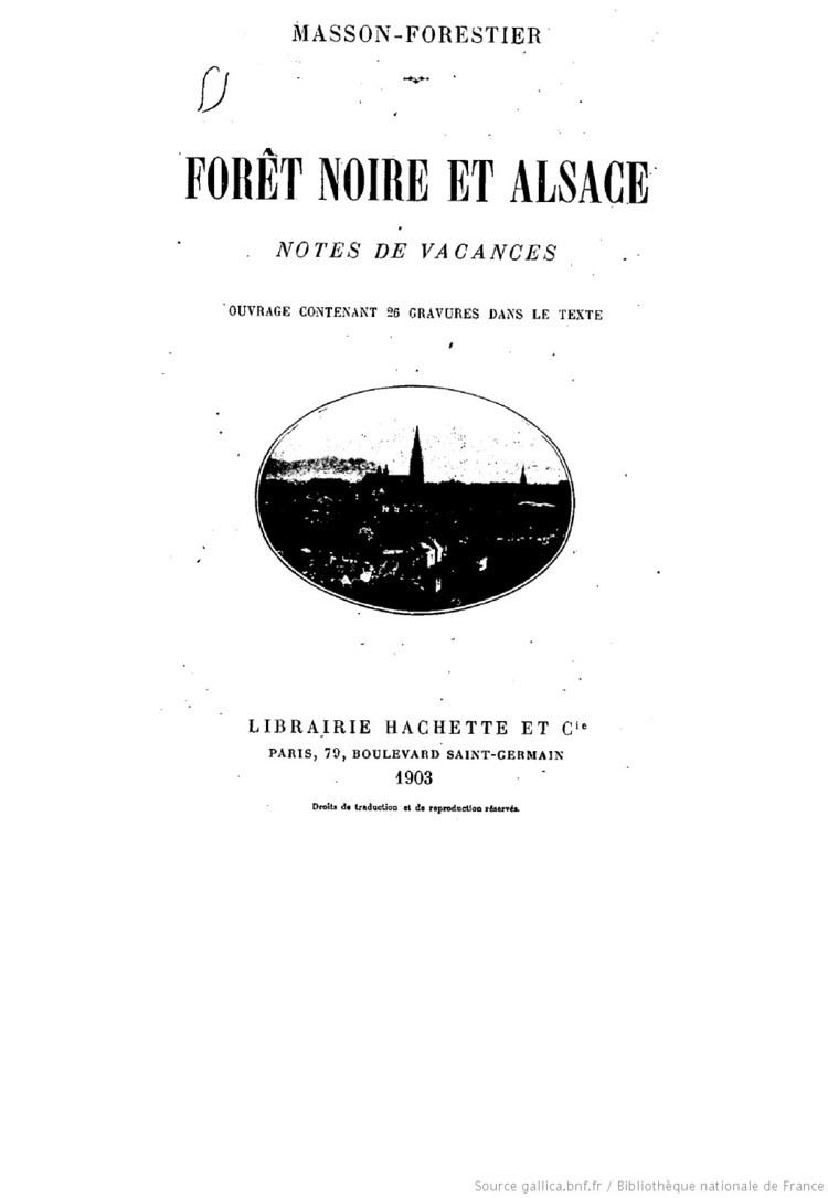 Alfred Masson-Forestier Alfred MassonForestier 18521912 Auteur Ressources de la