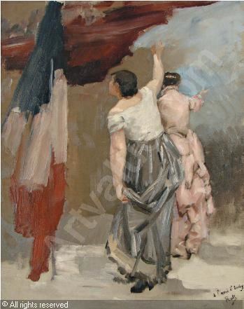 Alfred Philippe Roll Etude de deux femmes de dos sold by Millon amp Associs