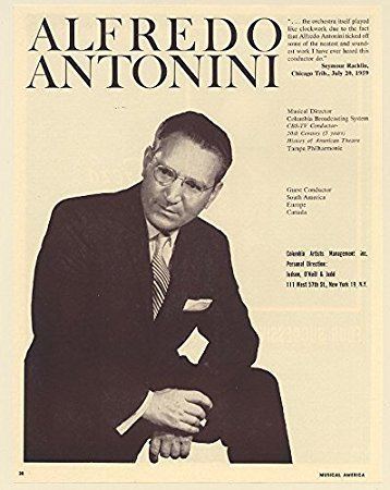 Alfredo Antonini Amazoncom 1960 Alfredo Antonini Conductor Photo Booking Print Ad
