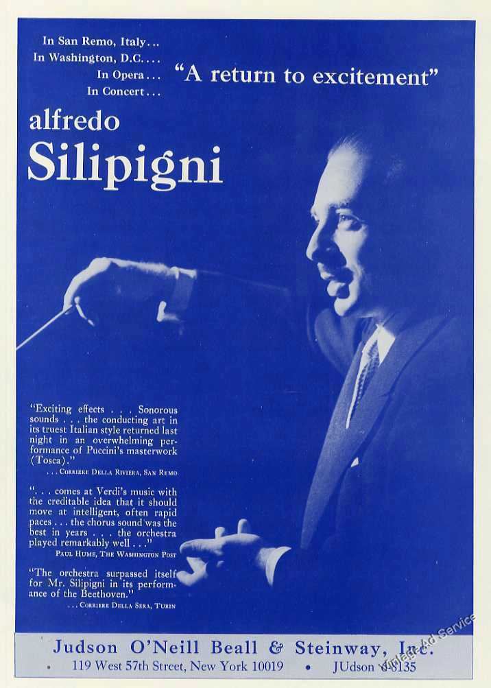 Alfredo Silipigni 1967 Alfredo Silipigni Photo Conductor A Return To Excitement