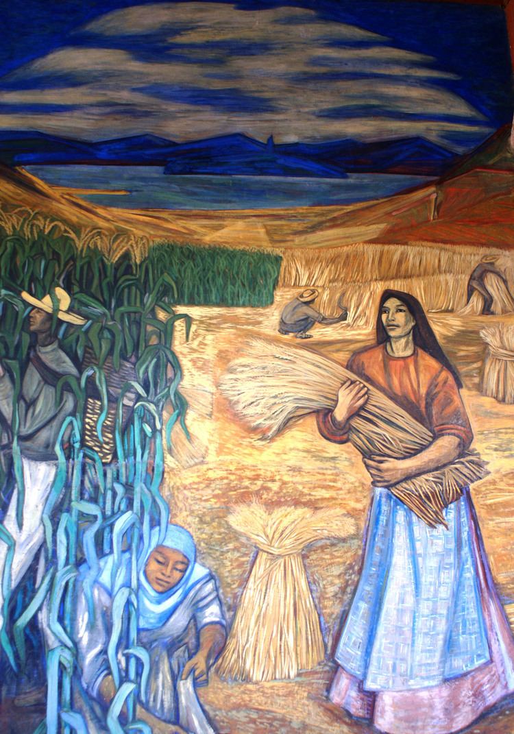 Alfredo Zalce Fragmento del mural Gente y paisaje de Michoacn Alfredo Zalce