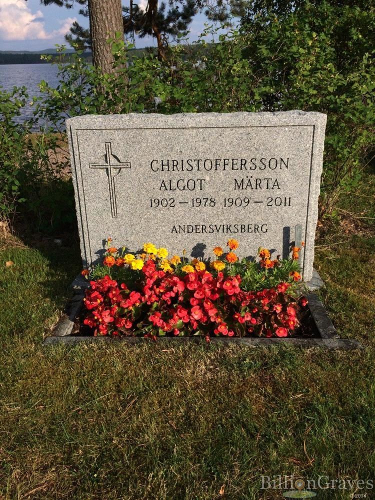 Algot Christoffersson Grave Site of Algot Christoffersson 19021978 BillionGraves