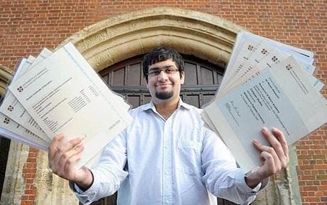 Ali Moeen Nawazish Teenager gains 22 Alevels in 12 months Telegraph