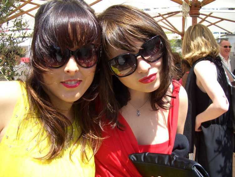 Alice Bell and Emily Barclay at the Cannes Premiere (Un Certain Regard)  of Suburban Mayhem, 2006.