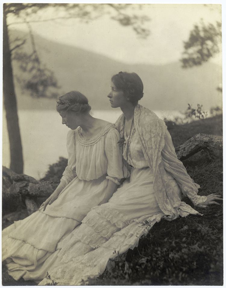 Alice Boughton VINTAGE PHOTOGRAPHY Two Women Under a Tree by Alice