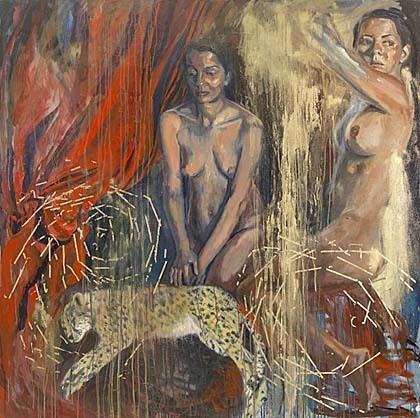 Alice Instone Alice Instone paints female muses in Because a Fire was in