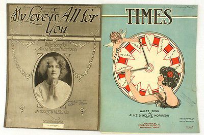 Alice Nadine Morrison My Love Is All For You Sheet Music 1920 Alice Nadine Morrison Bonus