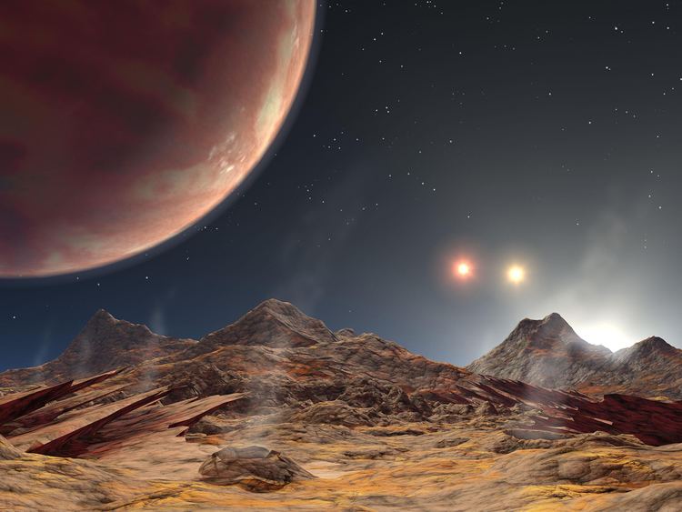 Alien Planet Astronomers just discovered an alien planet with three suns that